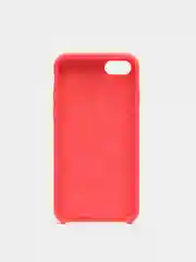 Кораллово-розовый чехол Silicone Case для iPhone 7, 8, SE 2020, с открытым низом