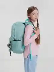 Бирюзовый рюкзак Likee с помпоном