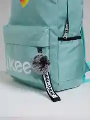 Бирюзовый рюкзак Likee с помпоном