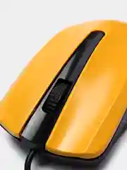 Желтый мышь оптическая Perfeo "RAINBOW", 3 кнопки, USB