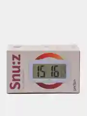 Синий часы-будильник Perfeo "Snuz", время, температура, дата, 3 цвета