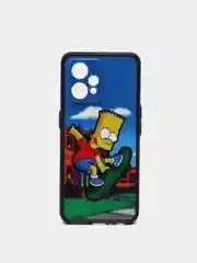Голубой чехол с рисунком для Realme 9 Pro+ (Plus)