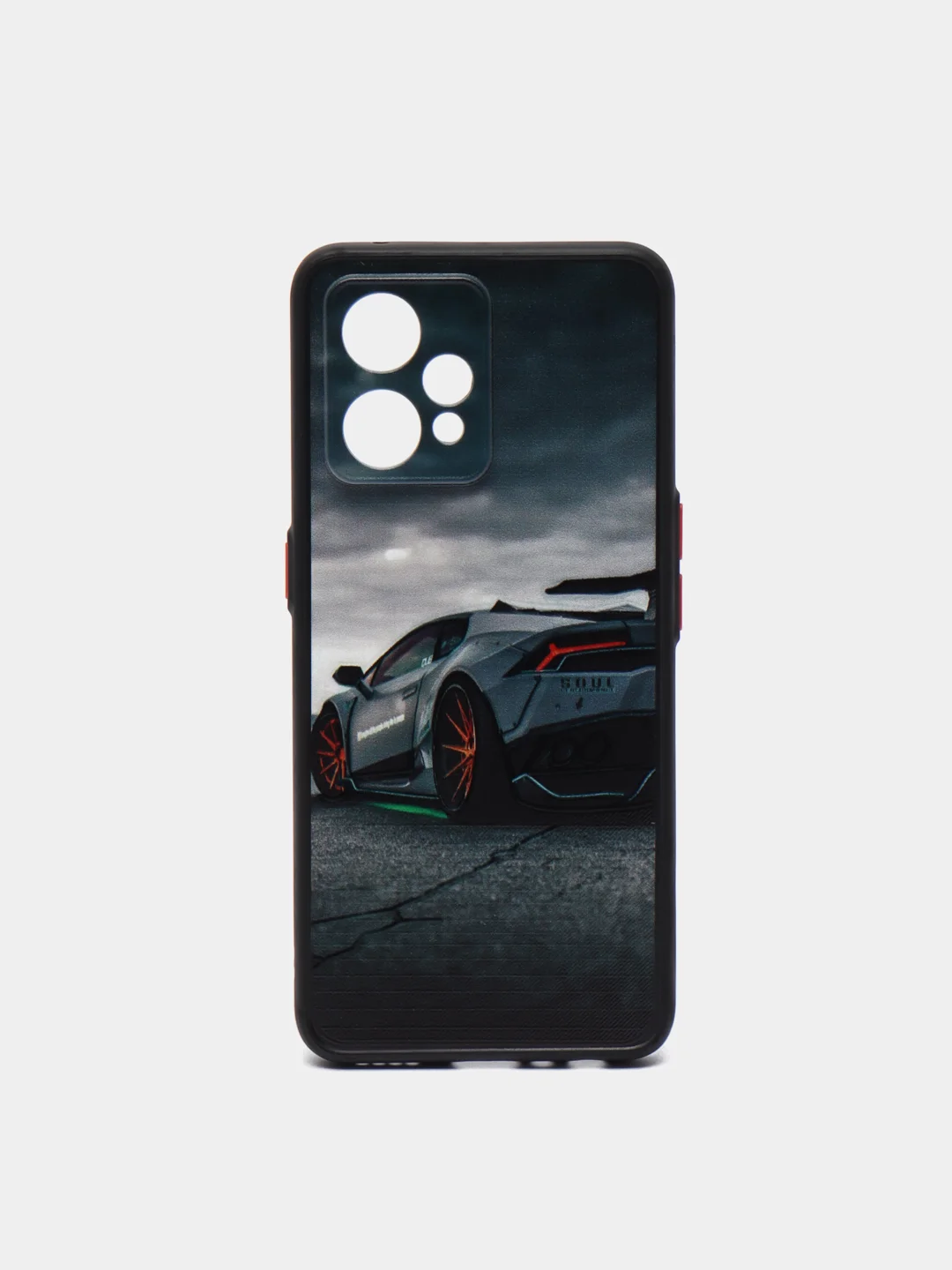 Хром чехол с рисунком для Realme 9 Pro+ (Plus)