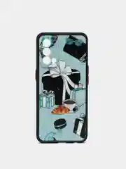 Бирюзовый чехол с рисунком на Realme GT Master Edition (Реалми ГТ Мастер Эдишн)