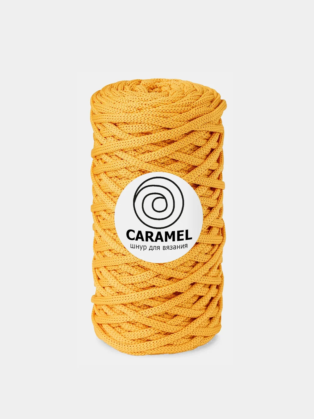 Манго шнур Caramel (Карамель), плоский, полиэфирный, 5 мм