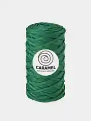 Зеленый шнур Caramel (Карамель), плоский, полиэфирный, 5 мм