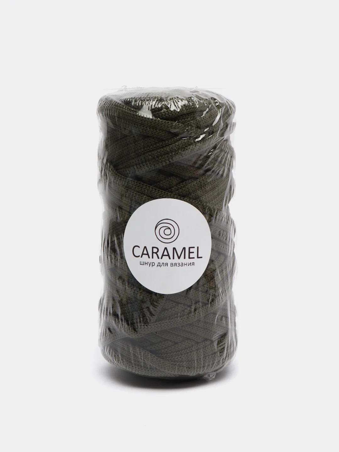 Лесной зеленый шнур Caramel (Карамель), плоский, полиэфирный, 5 мм