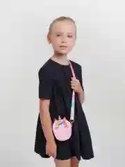 Кораллово-розовый сумка-кошелек детская "Pop it-антистресс"