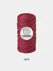Бордовый шнур Caramel (Карамель), плоский, полиэфирный, 5 мм
