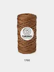 Светло-коричневый шнур Caramel (Карамель), плоский, полиэфирный, 5 мм