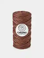 Коричневый шнур Caramel (Карамель), плоский, полиэфирный, 5 мм