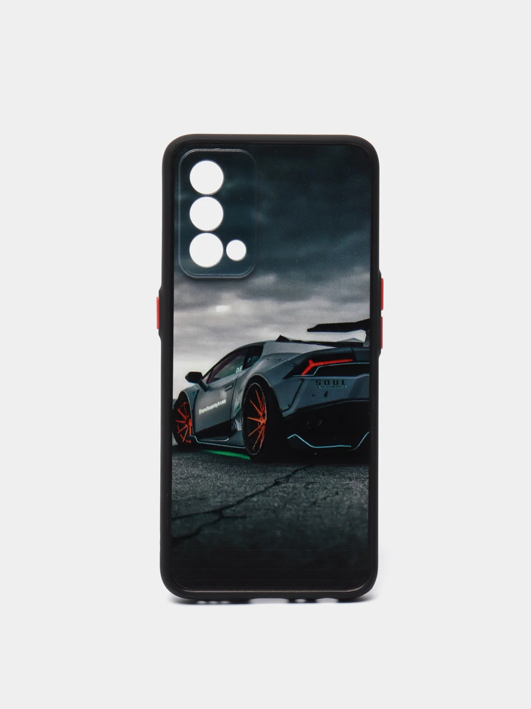 Хром чехол с рисунком на Realme GT Master Edition (Реалми ГТ Мастер Эдишн)