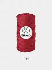 Багровый шнур Caramel (Карамель), плоский, полиэфирный, 5 мм