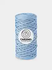 Небесно-голубой шнур Caramel (Карамель), плоский, полиэфирный, 5 мм