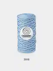Небесно-голубой шнур Caramel (Карамель), плоский, полиэфирный, 5 мм