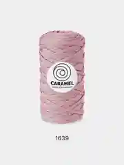 Розовый шнур Caramel (Карамель), плоский, полиэфирный, 5 мм