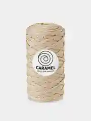 Бежевый шнур Caramel (Карамель), плоский, полиэфирный, 5 мм