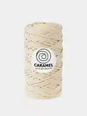 Слоновая кость шнур Caramel (Карамель), плоский, полиэфирный, 5 мм