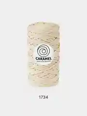 Слоновая кость шнур Caramel (Карамель), плоский, полиэфирный, 5 мм