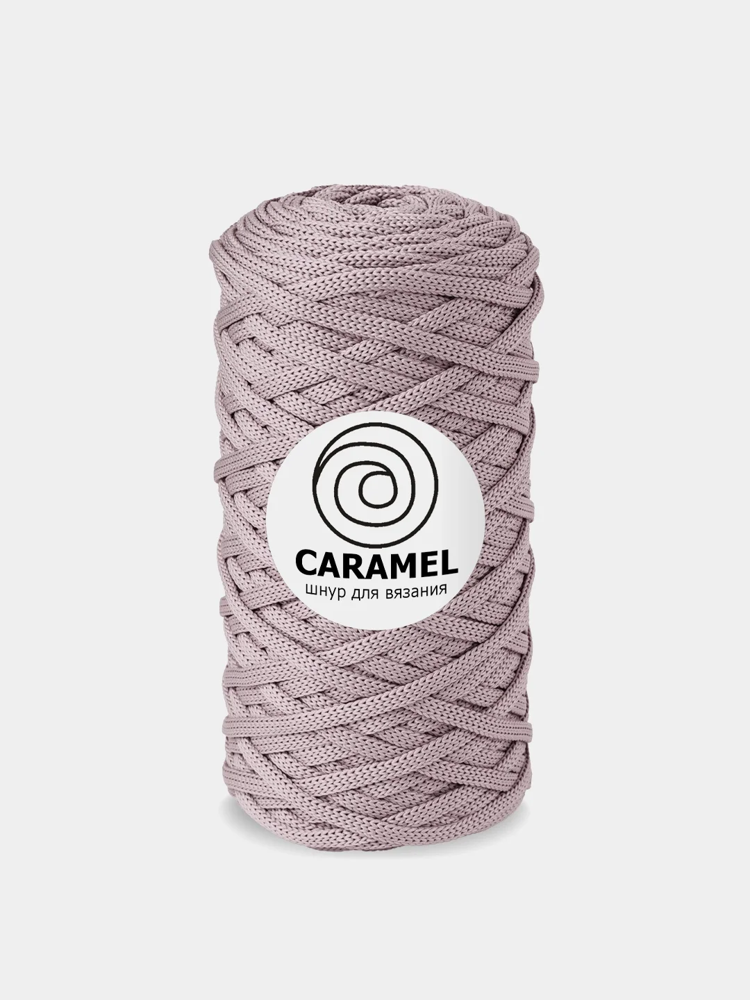 Прозрачный шнур Caramel (Карамель), плоский, полиэфирный, 5 мм