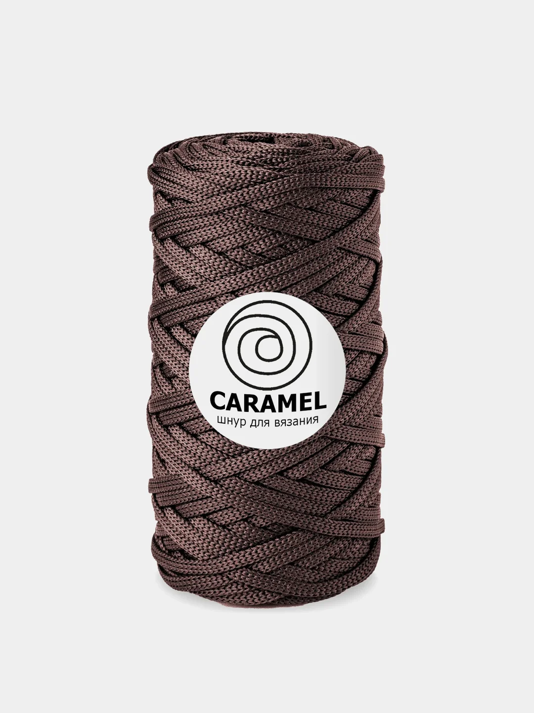 Шоколадный шнур Caramel (Карамель), плоский, полиэфирный, 5 мм