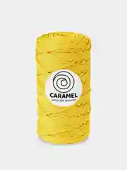 Желтый шнур Caramel (Карамель), плоский, полиэфирный, 5 мм