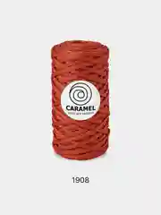 Терракотовый шнур Caramel (Карамель), плоский, полиэфирный, 5 мм