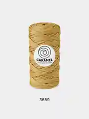 Горчичный шнур Caramel (Карамель), плоский, полиэфирный, 5 мм