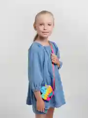 Лазурный сумка-кошелек детская "Pop it-антистресс"