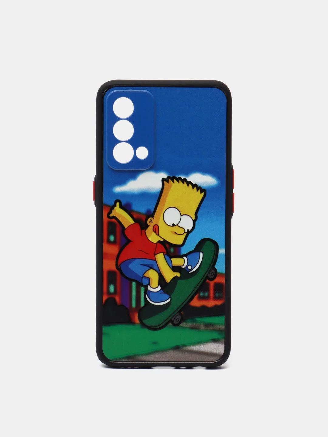 Голубой чехол с рисунком на Realme GT Master Edition (Реалми ГТ Мастер Эдишн)