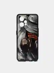 Бордовый чехол с рисунком для Realme 9 Pro+ (Plus)