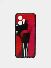 Розовый чехол с рисунком для Realme 9 Pro+ (Plus)