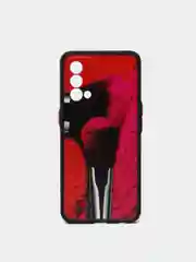 Розовый чехол с рисунком на Realme GT Master Edition (Реалми ГТ Мастер Эдишн)