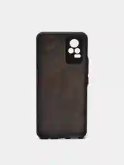 Бордовый чехол с рисунком на Vivo V21e (Виво В21е)