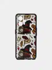 Тёмно-бордовый чехол с рисунком для Realme 9 Pro+ (Plus)
