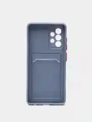 Синий меланж чехол с карманом для карт Samsung Galaxy A31/A51/A71/A12/A22/A32/A52/A72/A50/A13/A33/A53
