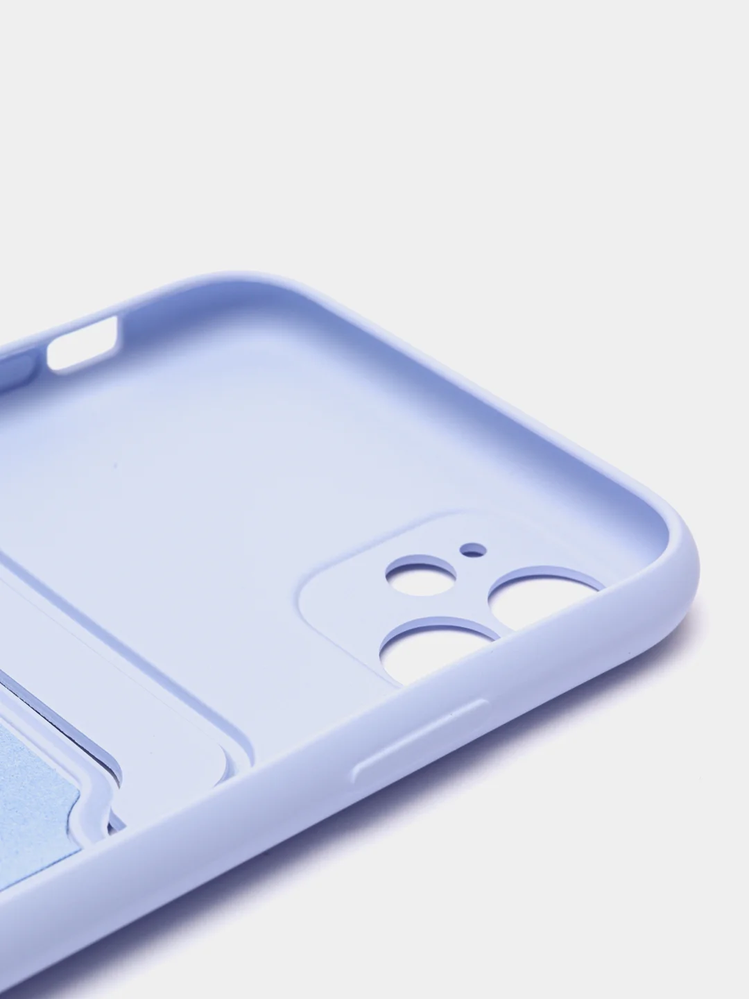 Синий меланж чехол с карманом для карт iPhone 7 8 Plus XR X/XS Max 11 12 13 Pro Max mini айфон про макс