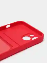 Красный чехол с карманом для карт iPhone 7 8 Plus XR X/XS Max 11 12 13 Pro Max mini айфон про макс