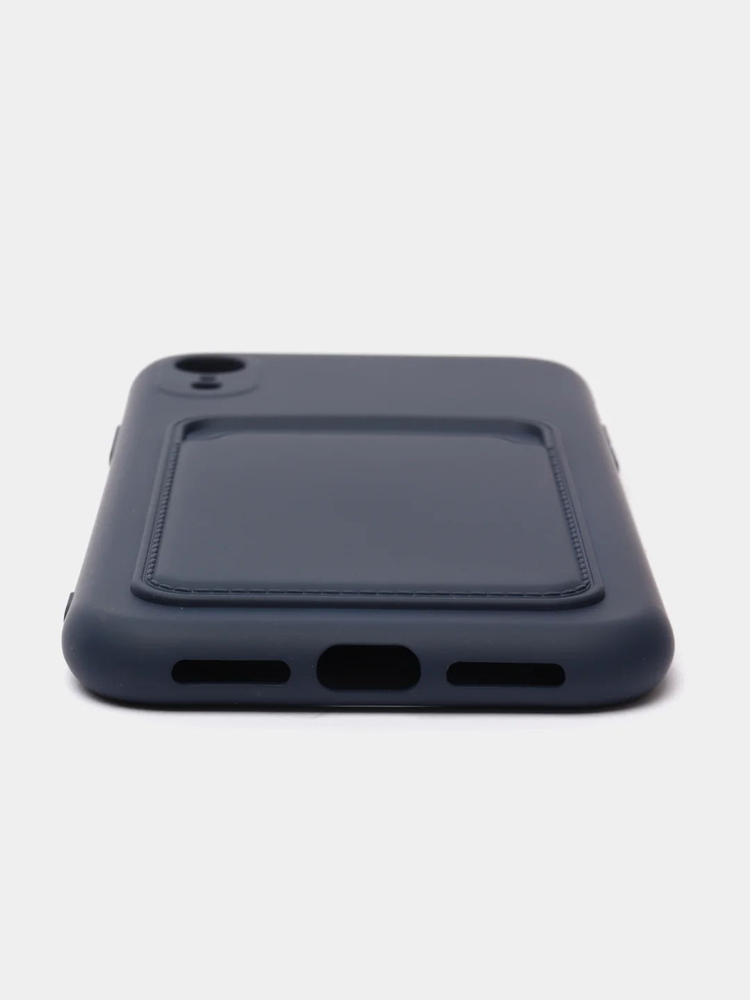 Темно-синий чехол с карманом для карт iPhone 7 8 Plus XR X/XS Max 11 12 13 Pro Max mini айфон про макс