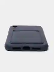 Темно-синий чехол с карманом для карт iPhone 7 8 Plus XR X/XS Max 11 12 13 Pro Max mini айфон про макс