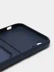 Темно-синий чехол с карманом для карт iPhone 7 8 Plus XR X/XS Max 11 12 13 Pro Max mini айфон про макс