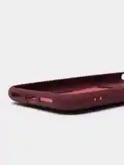 Бордовый чехол с карманом для карт iPhone 7 8 Plus XR X/XS Max 11 12 13 Pro Max mini айфон про макс
