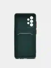 Зеленый чехол с карманом для карт Samsung Galaxy A31/A51/A71/A12/A22/A32/A52/A72/A50/A13/A33/A53