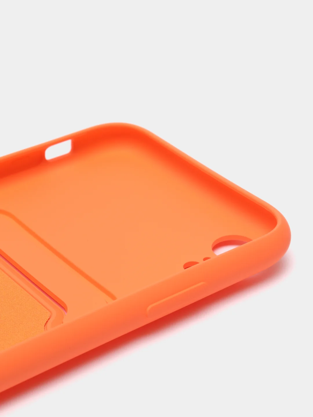 Оранжевый чехол с карманом для карт iPhone 7 8 Plus XR X/XS Max 11 12 13 Pro Max mini айфон про макс