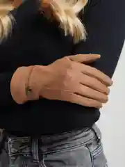 Бежевый перчатки женские кашемировые, сенсорные
