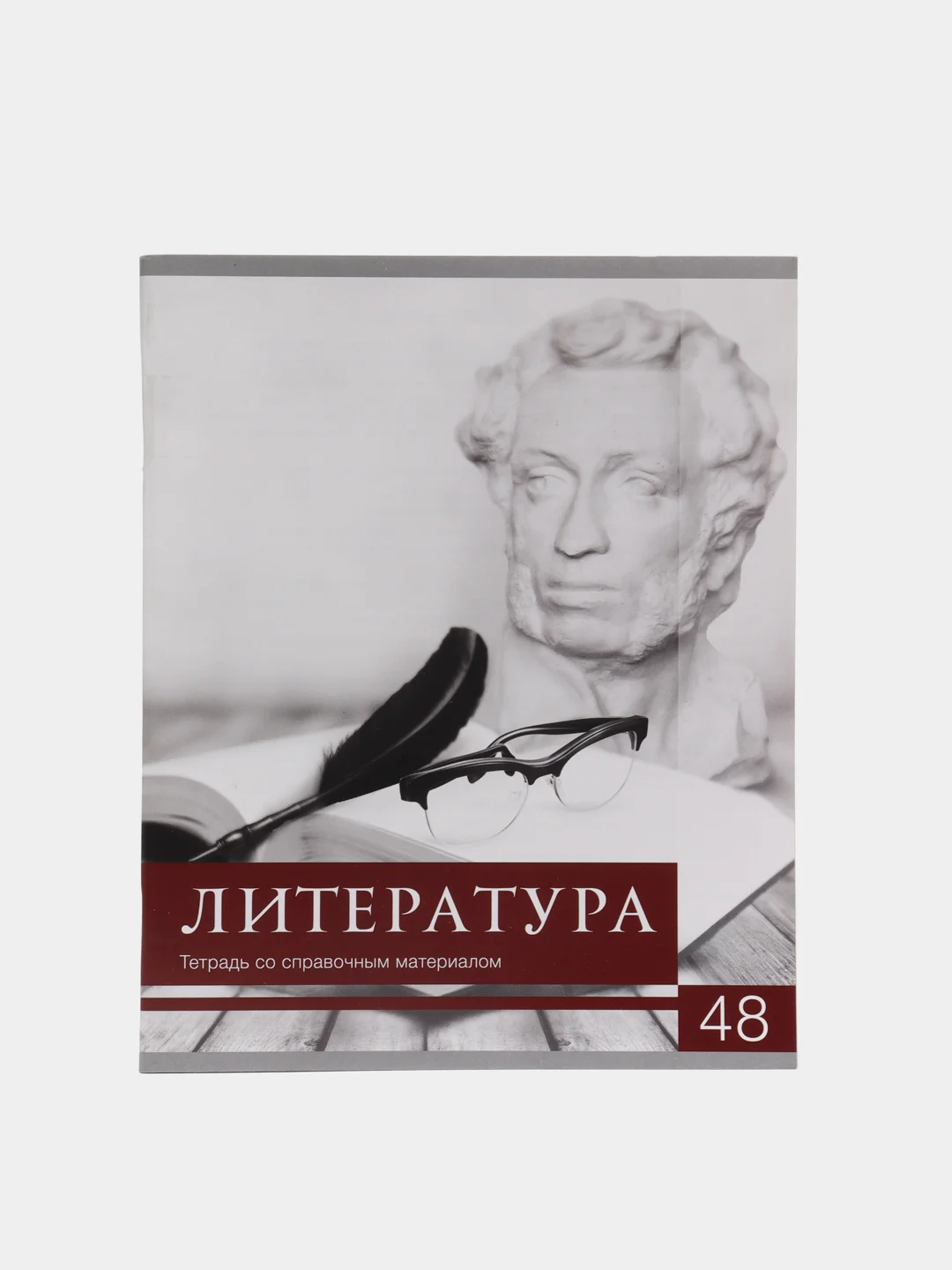 Коричневый тетрадь предметная "Calligrata", 48 листов, белизна 75%