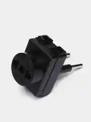 Черный сетевой разветвитель "Ru Power" 3 гнезда, 6 А, без заземления