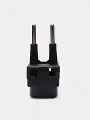 Черный сетевой разветвитель "Ru Power" 3 гнезда, 6 А, без заземления
