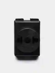 Черный сетевой разветвитель "Ru Power" 3 гнезда, 6 А, без заземления