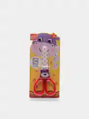 Фиолетовый ножницы детские пластиковые с футляром